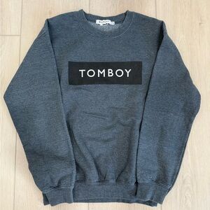 Asos Gray Crewneck Sweater womens size S